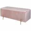 B&M Ottoman With Legs - Blush 2 B&M Ottoman With Legs - Blush -Furniture Shop 378065 blush ottoman with legs
