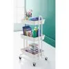Spaceways 3 Tier Multi-Purpose Trolley - White 1 Spaceways 3 Tier Multi-Purpose Trolley - White -Furniture Shop 378712 mobel 3 tier multipurpose trolley white