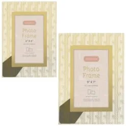 B&M Harmony Glass Photo Frame 4 X 6" - Gold -Furniture Shop 380067 380068 harmony glass photo frame main 2 1