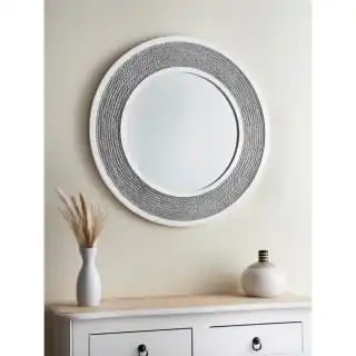 B&M Grey Rope Mirror - Grey 3 B&M Grey Rope Mirror - Grey