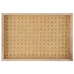 B&M Rattan Rectangle Tray