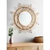 B&M Sunburst Cane Mirror - Natural 1 B&M Sunburst Cane Mirror - Natural -Furniture Shop 380102 sunburst cane mirror