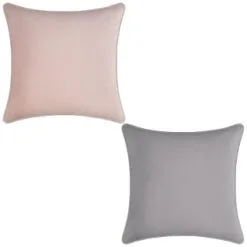 Heritage Collection Supersoft Velvet Cushion Covers 2pk - Grey -Furniture Shop 380355 380356 velvet cushion covers group 2