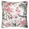 Heritage Collection Embroidered Fleur Blush Cushion -Furniture Shop 380407 floral embroidered cushion