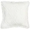 B&M Amara Waffle Geo Cream Cushion -Furniture Shop 380642 amara cream waffle geo cushion front