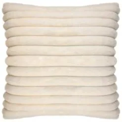 B&M Alaska Faux Fur Cushion - Cream