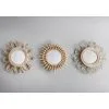 B&M Rattan Mirror 3pk -Furniture Shop 380927 set of 3 rattan mirror