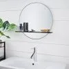 B&M Bathroom Mirror With Wooden Shelf 2 B&M Bathroom Mirror With Wooden Shelf -Furniture Shop 381363 bathroom mirror with wooden shelf