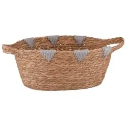 B&M Edessa Triangle Wicker Basket - Grey