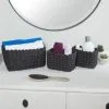 Wicker & Weave Samos Set Of 3 Storage Rope Baskets 3pk - Black 2 Wicker & Weave Samos Set Of 3 Storage Rope Baskets 3pk - Black -Furniture Shop 381910 samos set of 3 rope baskets black