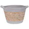 Wicker & Weave Striped Basket - Grey 1 Wicker & Weave Striped Basket - Grey -Furniture Shop 383102 stripe basket grey