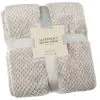 B&M Waffle Throw - Silver -Furniture Shop 383149 home collection supersoft waffle throw 4