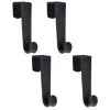 B&M Velvet Overdoor Hooks 4pk - Black 2 B&M Velvet Overdoor Hooks 4pk - Black -Furniture Shop 383665 4 velvet non slip over door hooks black 2