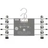 Home & Co Metal Soft Grip Clip Hangers 4pk -Furniture Shop 383689 4pk metal soft grip trouser hangers 2
