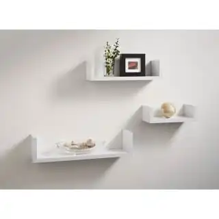 Lokken Set Of 3 Shelves - White 3 Lokken Set Of 3 Shelves - White
