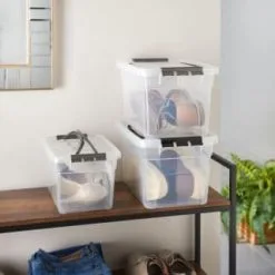 Home Essentials Clear Storage Box With Carry Handle 7L