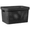 B&M Large Rectangular Spot Storage Basket - Black 2 B&M Large Rectangular Spot Storage Basket - Black -Furniture Shop 384183 rectangular large spot basket black
