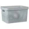B&M Large Rectangular Spot Storage Basket - Grey 2 B&M Large Rectangular Spot Storage Basket - Grey -Furniture Shop 384188 rectangular large spot basket grey