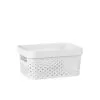 B&M Medium Rectangular Spot Storage Basket - White 2 B&M Medium Rectangular Spot Storage Basket - White -Furniture Shop 384302 rectangular medium spot basket white