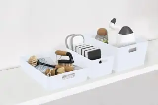 Home Essentials Soho Storage Tub 10 X 30 X 10cm - White 6 Home Essentials Soho Storage Tub 10 X 30 X 10cm - White - Image 4