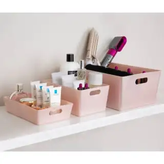 Home Essentials Soho Storage Tray 6 X 25.5 X 17cm - Pink 5 Home Essentials Soho Storage Tray 6 X 25.5 X 17cm - Pink - Image 3