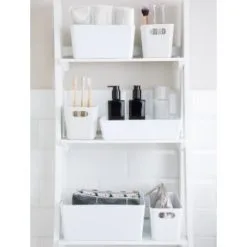 Home Essentials Soho Storage Tub 10 X 10 X 10cm - White -Furniture Shop 384323 384402 384407 384416 soho box white group1