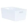 Home Essentials Soho Storage Tub 11 X 25.5 X 17cm - White -Furniture Shop 384323 soho size e box white 11x25 5x17cm