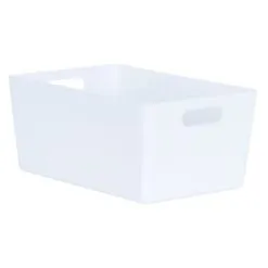 Home Essentials Soho Storage Tub 11 X 25.5 X 17cm - White