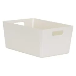 Home Essentials Soho Storage Tub 11 X 25.5 X 17cm - Cream