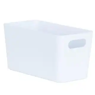 Home Essentials Soho Storage Tub 10 X 30 X 10cm - White 3 Home Essentials Soho Storage Tub 10 X 30 X 10cm - White