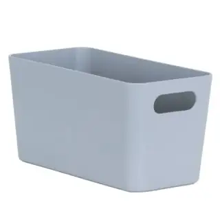 Home Essentials Soho Storage Tub 10 X 30 X 10cm - Grey 3 Home Essentials Soho Storage Tub 10 X 30 X 10cm - Grey