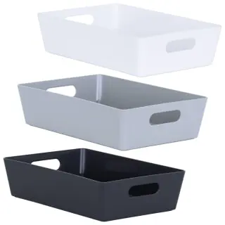 Home Essentials Soho Storage Tray 6 X 25.5 X 17cm - White 5 Home Essentials Soho Storage Tray 6 X 25.5 X 17cm - White - Image 3