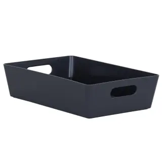 Home Essentials Soho Storage Tray 6 X 25.5 X 17cm - Graphite 3 Home Essentials Soho Storage Tray 6 X 25.5 X 17cm - Graphite