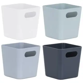 Home Essentials Soho Storage Tub 10 X 10 X 10cm - Grey 4 Home Essentials Soho Storage Tub 10 X 10 X 10cm - Grey - Image 2