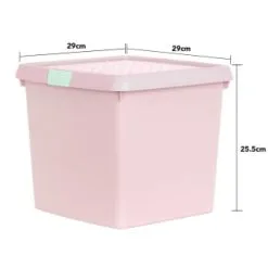 B&M Waffle Clip Box Storage Cube 14L - Dusty Pink 10 B&M Waffle Clip Box Storage Cube 14L - Dusty Pink -Furniture Shop 384965 dusky pink 14l waffle clip box cube 2