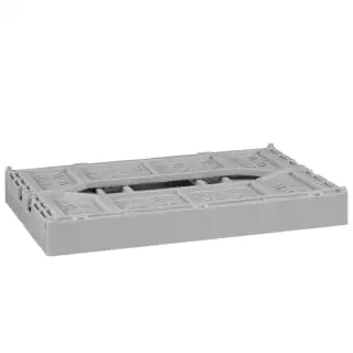 Home Essentials Midi Stacking Fold Flat Crate 30.6 X 20.5 X 12.6cm - Grey 4 Home Essentials Midi Stacking Fold Flat Crate 30.6 X 20.5 X 12.6cm - Grey - Image 2