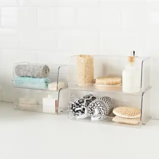 Home Essentials Clear Stacking Caddy - Medium 5 Home Essentials Clear Stacking Caddy - Medium - Image 3