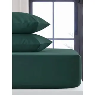 Silentnight Double Fitted Sheet - Dark Green 3 Silentnight Double Fitted Sheet - Dark Green