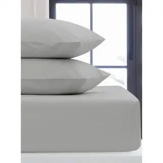 Silentnight Double Fitted Sheet - Light Grey 3 Silentnight Double Fitted Sheet - Light Grey