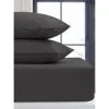 Silentnight Charcoal King Fitted Sheet -Furniture Shop 385351 385352 385354 385355 charcoal pillow pair single double king sheet 1