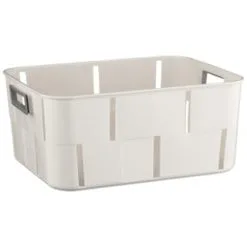 B&M Linea Large Basket With Handles - Stone