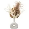 B&M Donut Vase With Dried Flowers 2 B&M Donut Vase With Dried Flowers -Furniture Shop 387548 doughnut vase with dried flowers