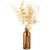 B&M Bleached Flowers In Amber Vase -Furniture Shop 387550 bleached arrangement in amber glass