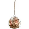B&M Dried Flowers In Sphere -Furniture Shop 387574 dried flowers in glass sphere