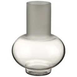 B&M Frosted Vase - Grey