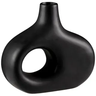 B&M Matte Black Vase 3 B&M Matte Black Vase