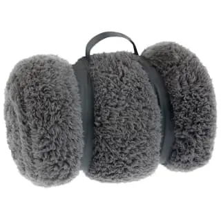 Simply Everyday Teddy Rolled Throw - Grey 3 Simply Everyday Teddy Rolled Throw - Grey