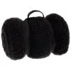 Simply Everyday Teddy Rolled Throw - Black -Furniture Shop 388692 simply teddy rolled throw black