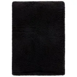 Simply Everyday Teddy Rolled Throw - Black 9 Simply Everyday Teddy Rolled Throw - Black -Furniture Shop 388692 simply teddy rolled throw black 4
