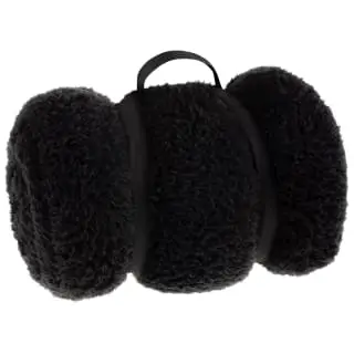 Simply Everyday Teddy Rolled Throw - Black 3 Simply Everyday Teddy Rolled Throw - Black